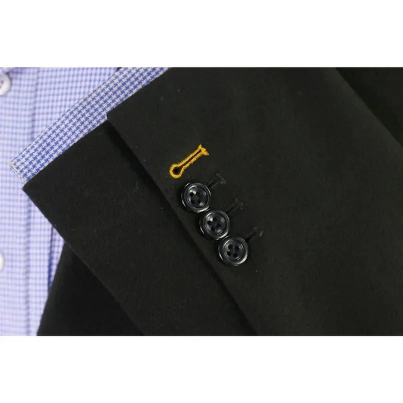 Hickey-Freeman Current Lindsey Dark Green Wool-Cashmere Flannel 2-Btn Blazer 44R - Picture 7 of 10